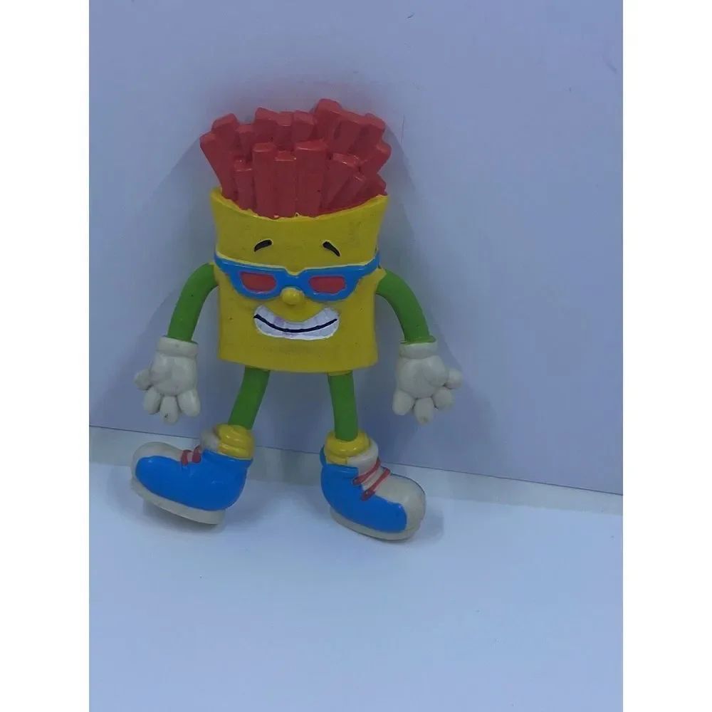 Jack In The Box PVC Bendable 1991 Sky Fry RED red fries Toy figure